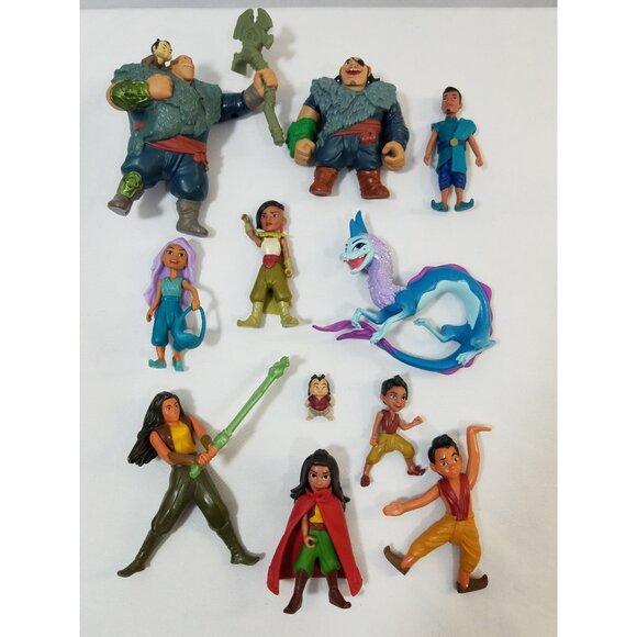 Disney Raya the Last Dragon Land of Kumandra lot of 11 figures mixed lot - Picture 1 of 9
